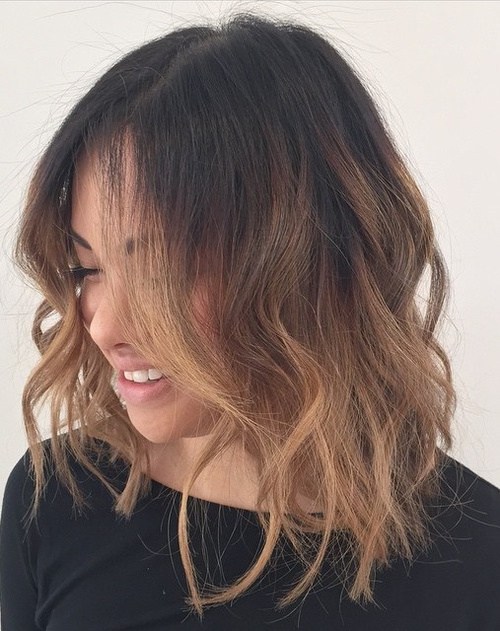 Brown Balayage Bob