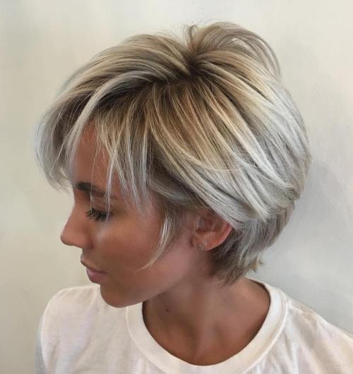 Long Pixie Balayage Blonde