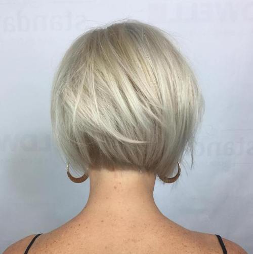 Very Short Blonde Bob For Fine Hair