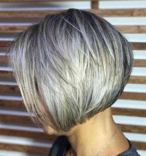 Chin-Length Layered Bob Hairstyle