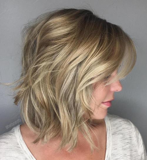 Choppy Blonde Bob