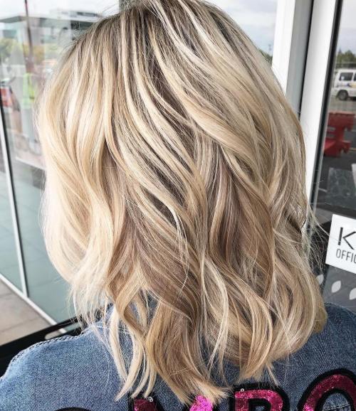 Wavy Medium Hairstyle