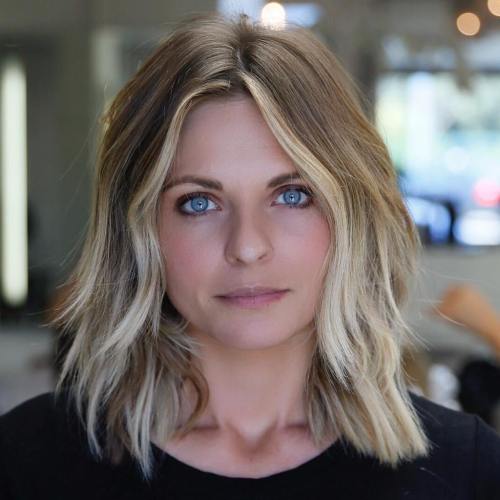 Medium Blonde Shag Hairstyle