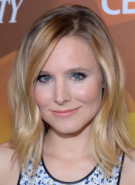 Kristen Bell medium hairstyle for fine hair