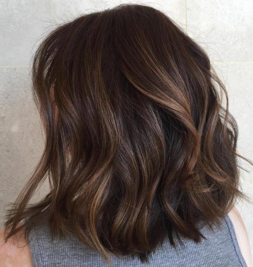 Mid-Length Layered Wavy Hair