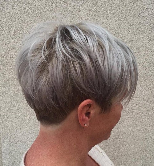 Gray Pixie For Older Women