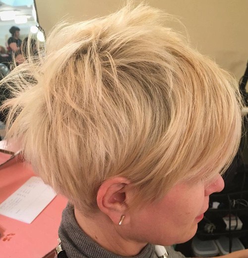 Blonde Messy Pixie