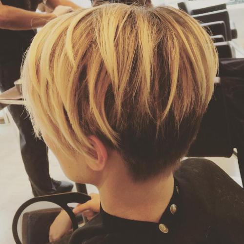 Two Toned Pixie Cut