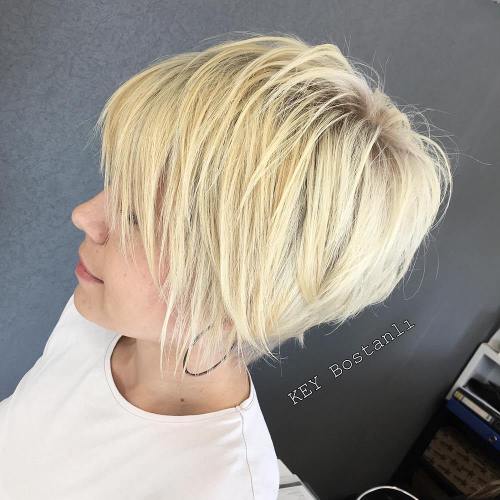 Finely Chopped Buttery Blonde Pixie