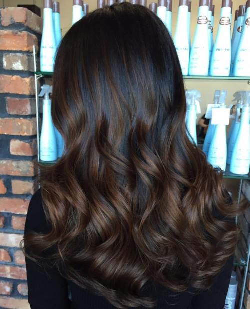 Brown Balayage For Black Hair