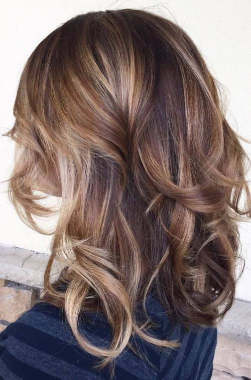 brown and caramel balayage hair