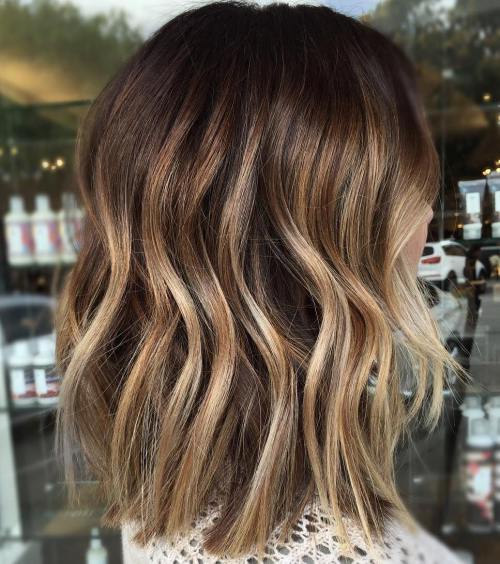 Bronde Balayage Lob