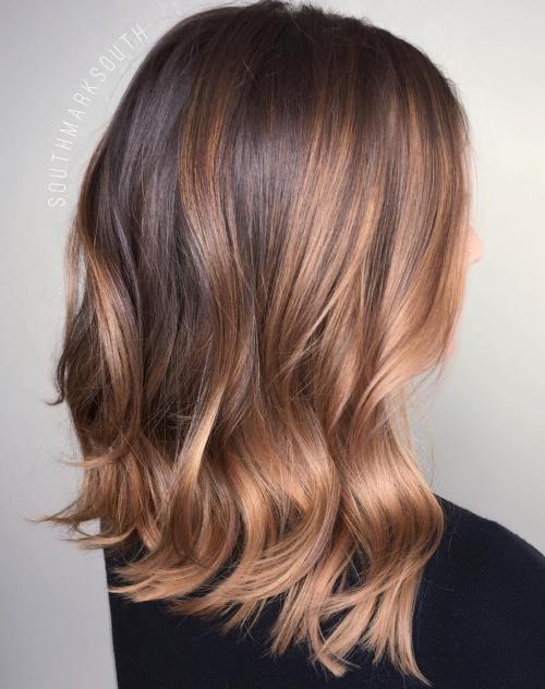 Caramel Balayage For Brown Hair