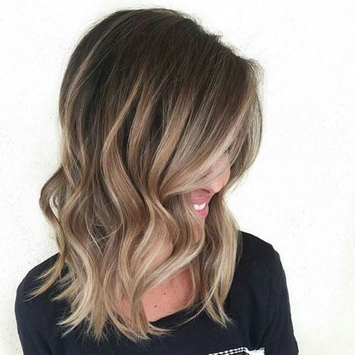 delicate balayage for medium length hair