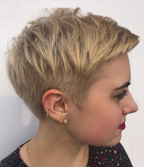 Short Choppy Undercut Hair Style