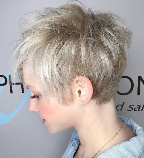 Short Choppy Layered Pixie