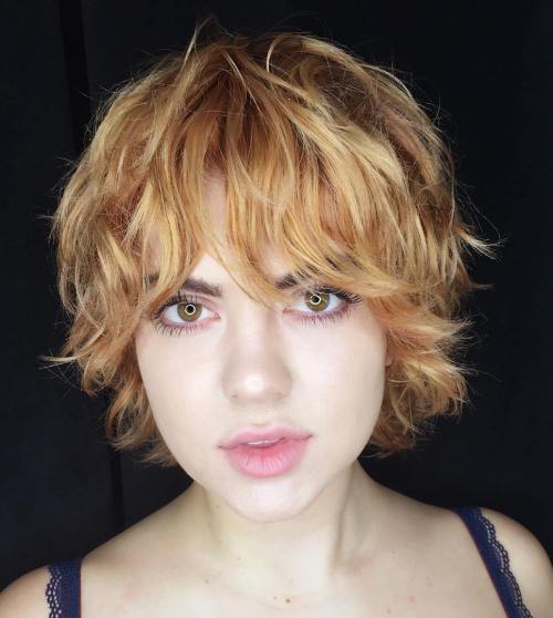 Short To Medium Messy Shaggy Cut