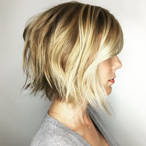 Choppy Balayage Bob