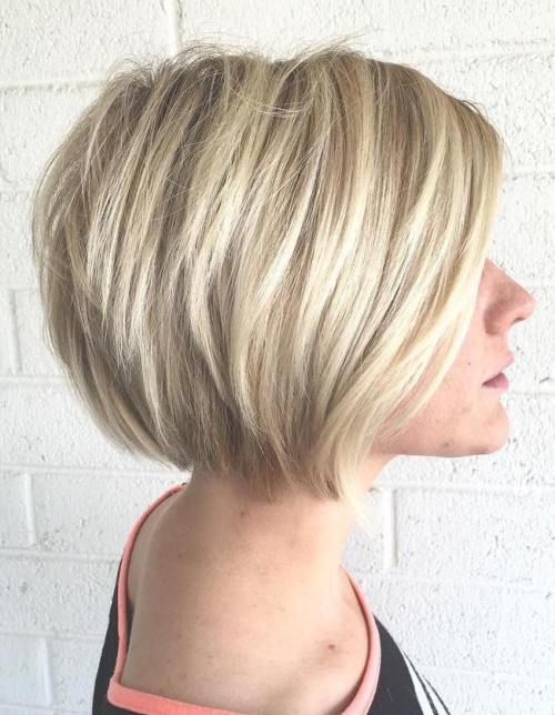 Layered Blonde Bob