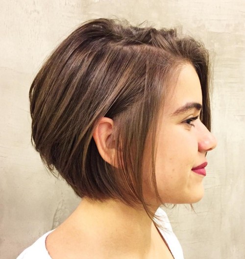 Chin-Length Bob With Dark Blonde Highlights