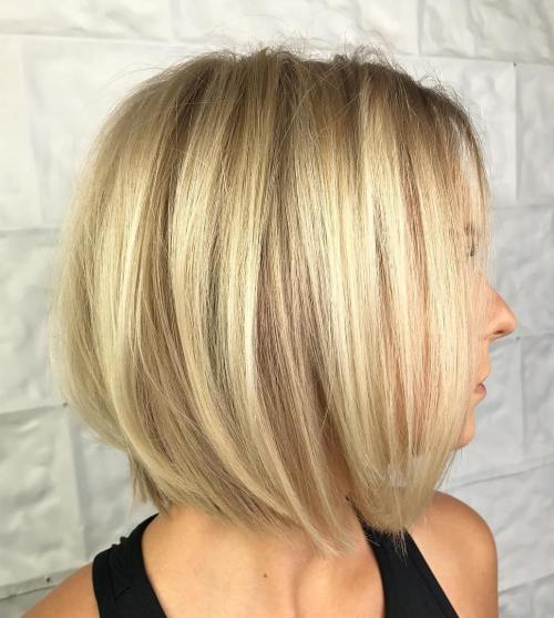 Classic Blonde Bob Blowout