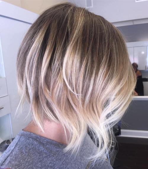 Blonde Balayage Bob For Fine Hair