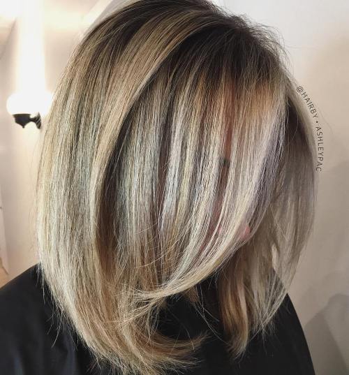 Blowout Hairstyle For Long Bob
