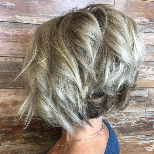 Choppy Messy Bob For Fine Hair