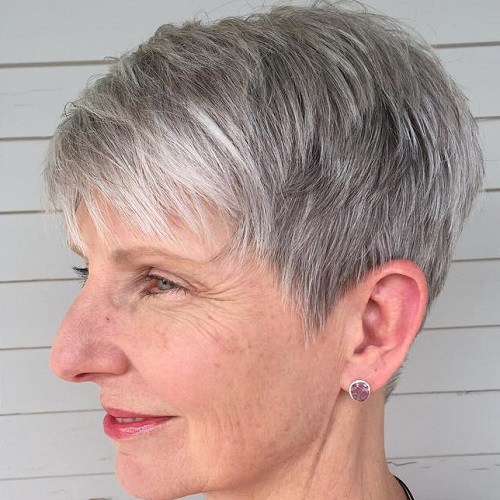 Gray Pixie For Older Women