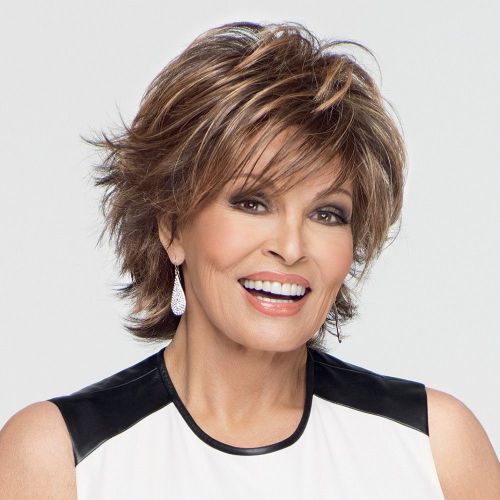 Raquel Welch short shag hairstyle