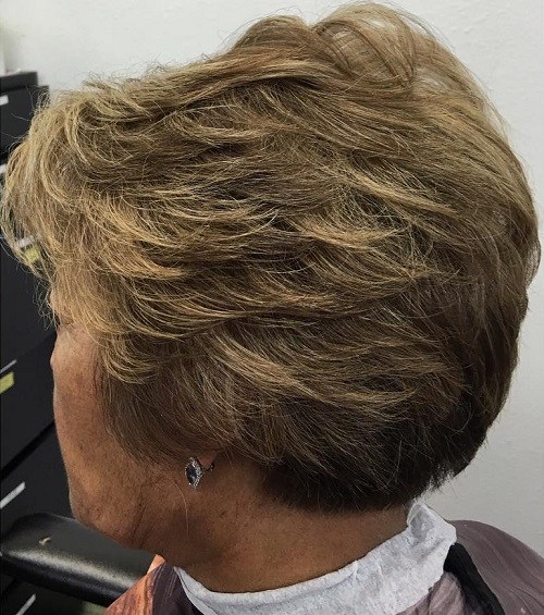 Short Haircut For Older Women