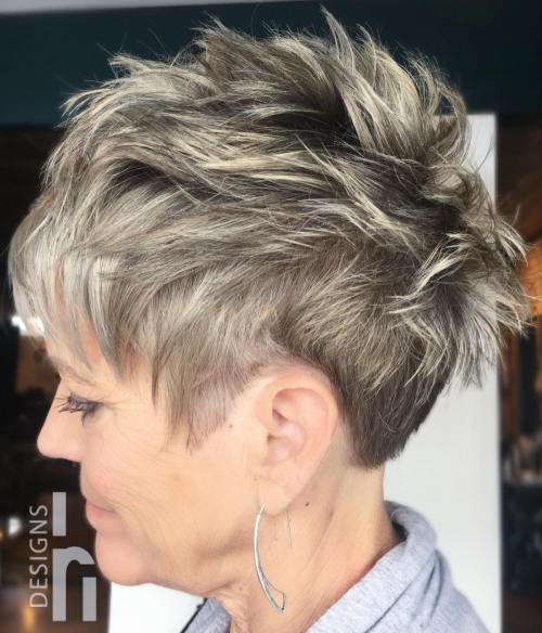 50+ Short Choppy Pixie