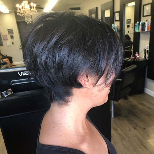 Wispy Textured Pixie Bob Cut