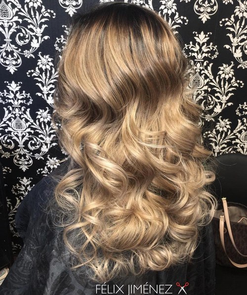 golden medium brown hair color