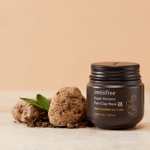 Nom du produit sur YesStyle : innisfree - Super Volcanic Pore Clay Mask 2X, masque à l'argile - 100 ml 