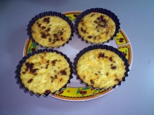 mini quiches sans pâte épicées sans gluten ni lactose