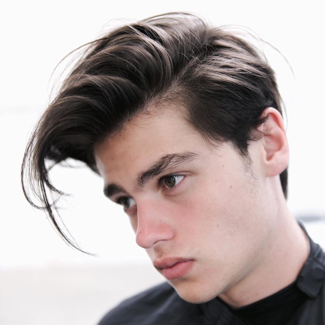 Cool long hairstyle for men