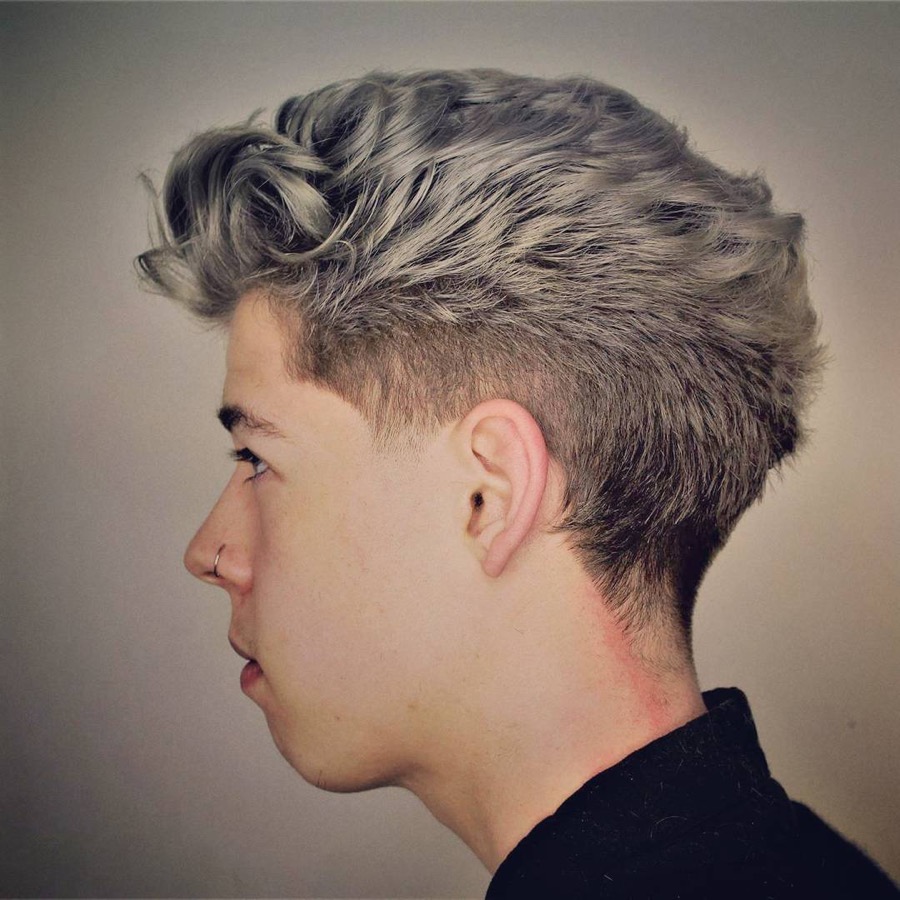 Modern taper fade haircut for men with thick hair