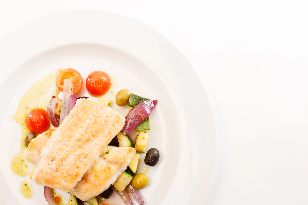 plat cabillaud à la provencale, repas surgelé délicieux