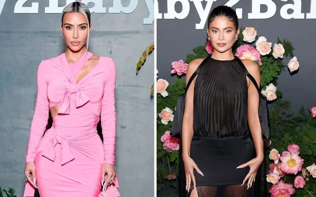 Kim Kardashian et Kylie Jenner - Baby2baby : Kim Kardashian et Kylie Jenner sur le tapis rouge
