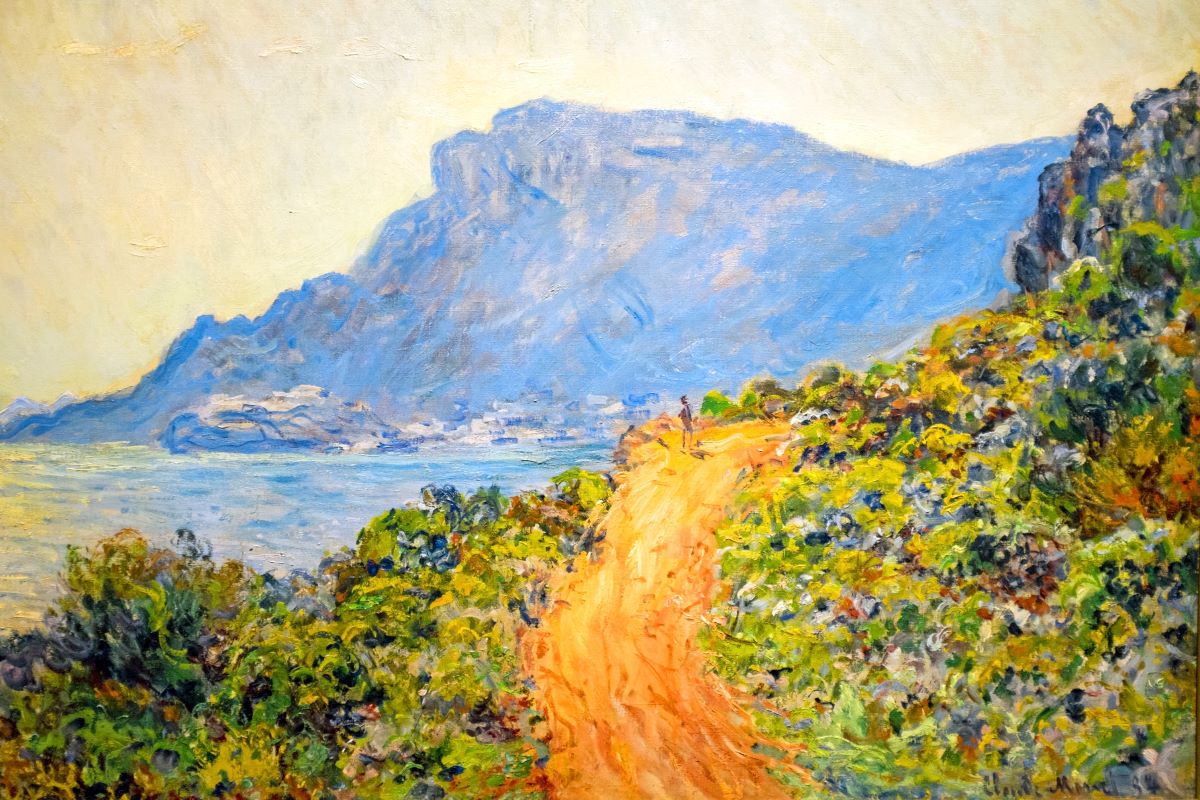 Peinture de La Corniche près de Monaco