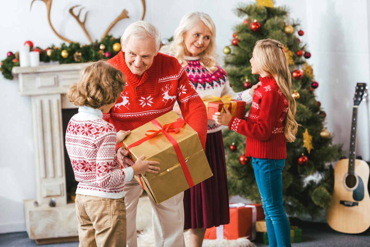 grand pere grand mere cadeau enfant noel