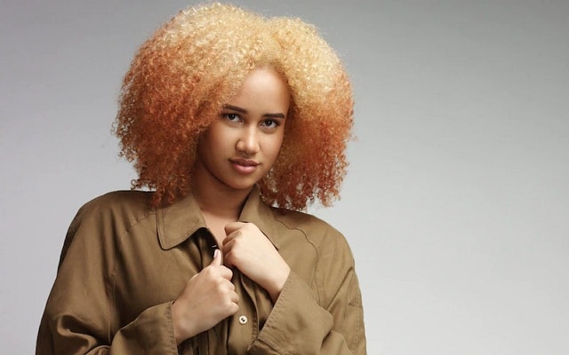 jollie fille avec des cheveux afro