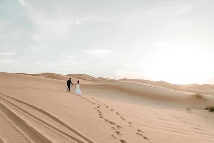 mariage algérien désert couple