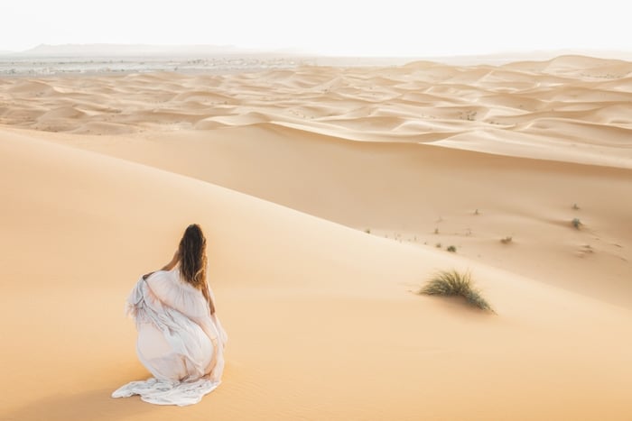 mariage tunisie robe de mariée desert