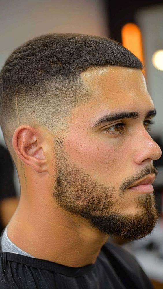 belle coupe Buzz cut avec taper 2025