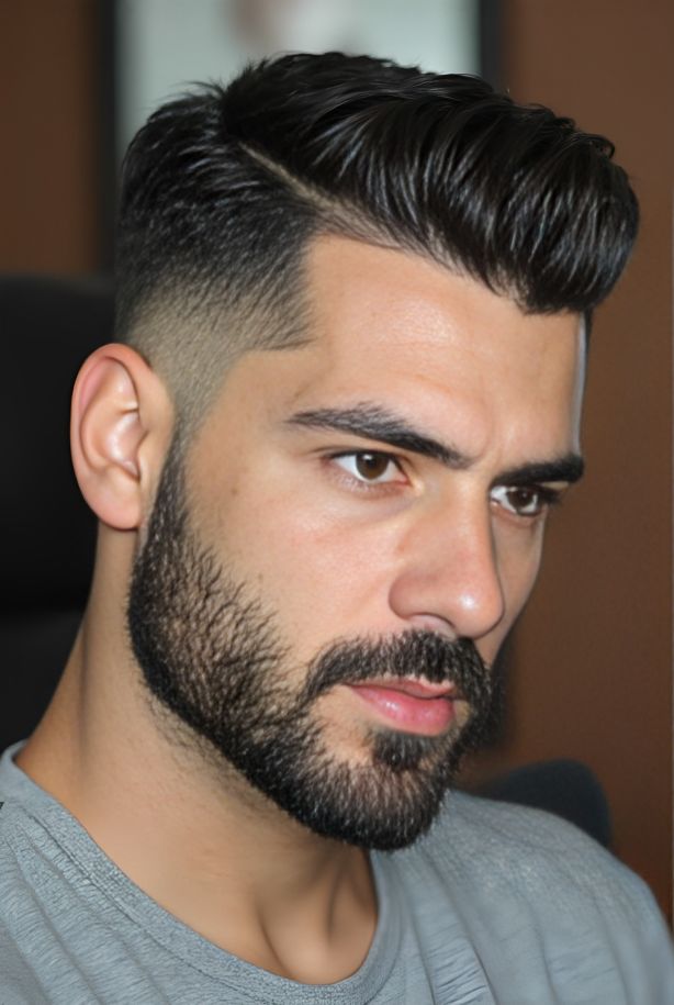 Dégradé pompadour