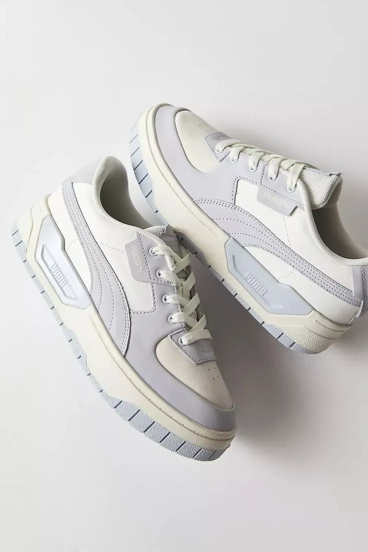 baskets Puma Cali blanches, ambiance rétro chic