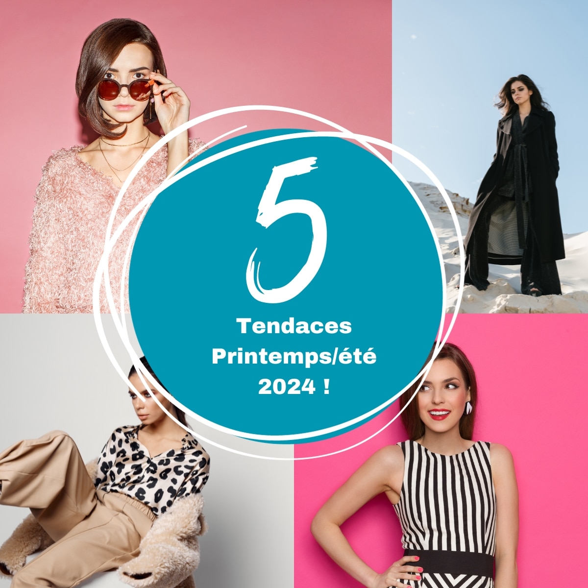 top 5 tendances fashion week printemps été 2024 femme