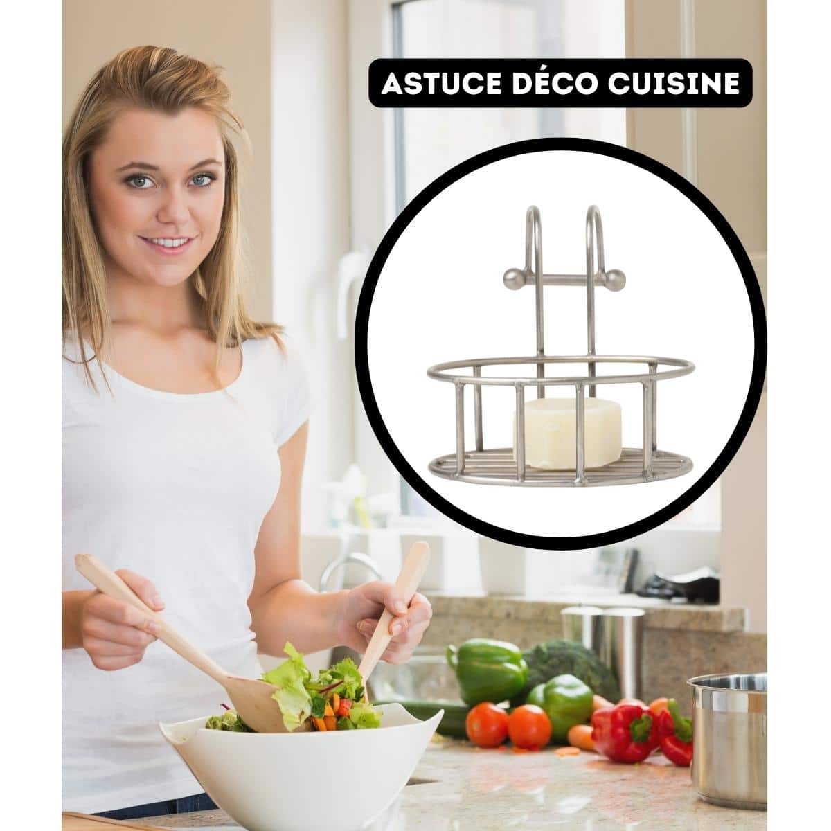 astuce déco rangement cuisine avec serviteur douche salle de bain